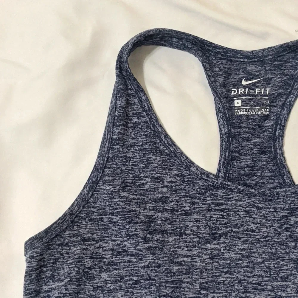 Nike Dri-Fit Racerback Tank Top, Color Blue/Gray Size S